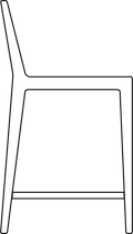 Tabouret de comptoir en latex naturel – Apportez le style danois et des lignes épurées à votre salle à manger avec le tabouret de comptoir