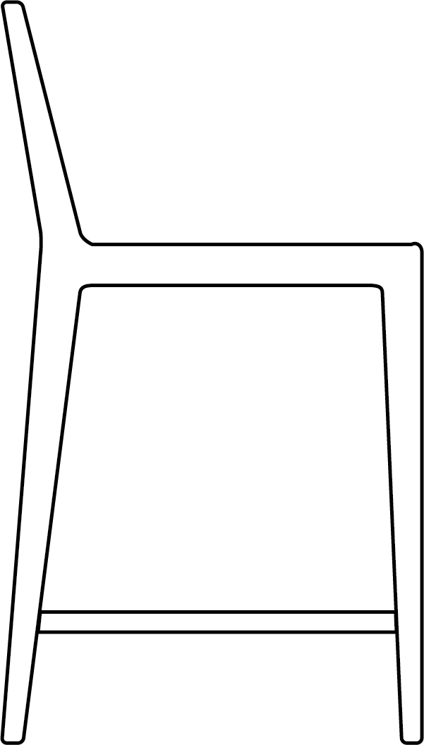 Tabouret de comptoir en latex naturel – Apportez le style danois et des lignes épurées à votre salle à manger avec le tabouret de comptoir