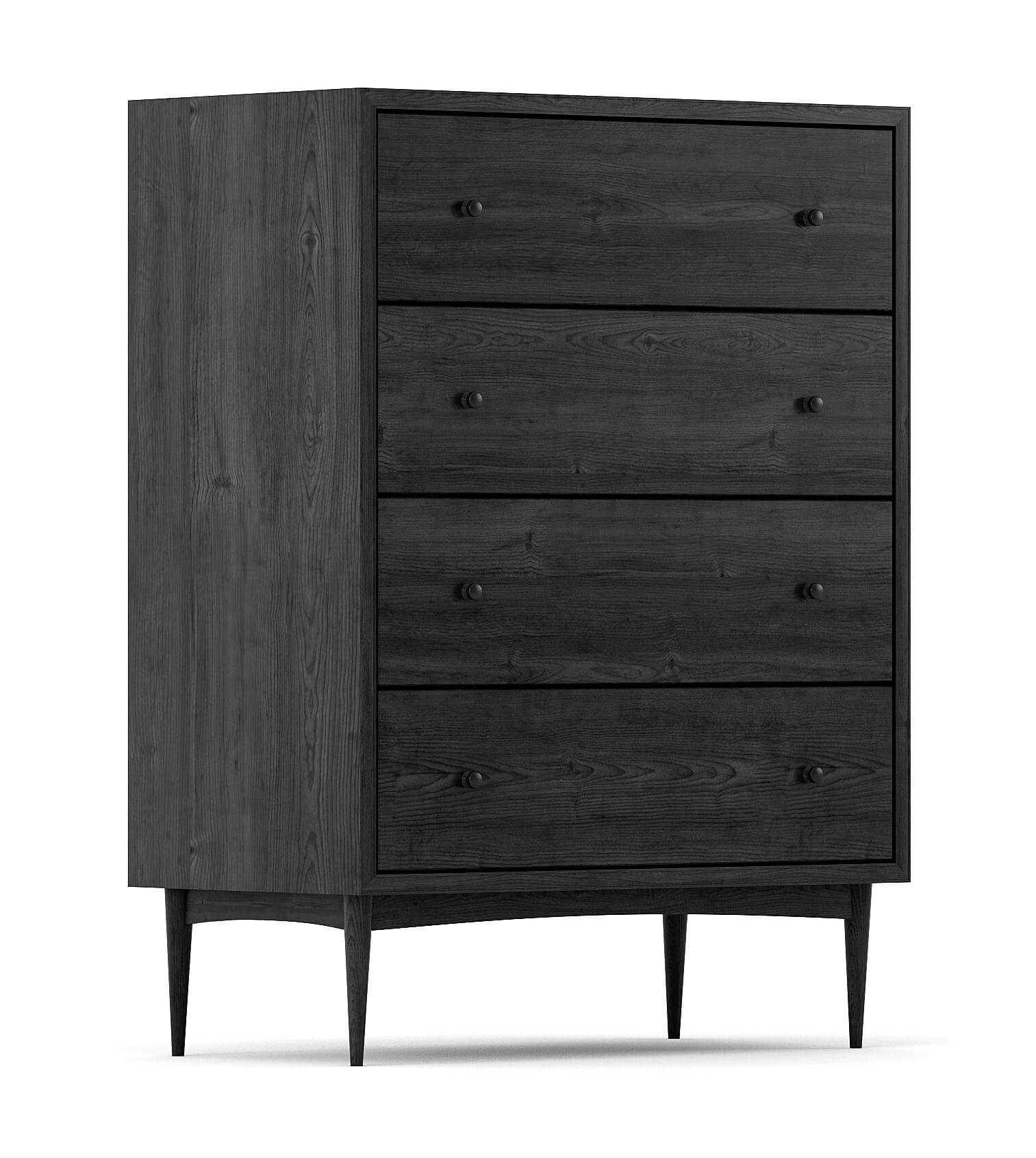 Commode haute à 4 tiroirs - Voyez grand