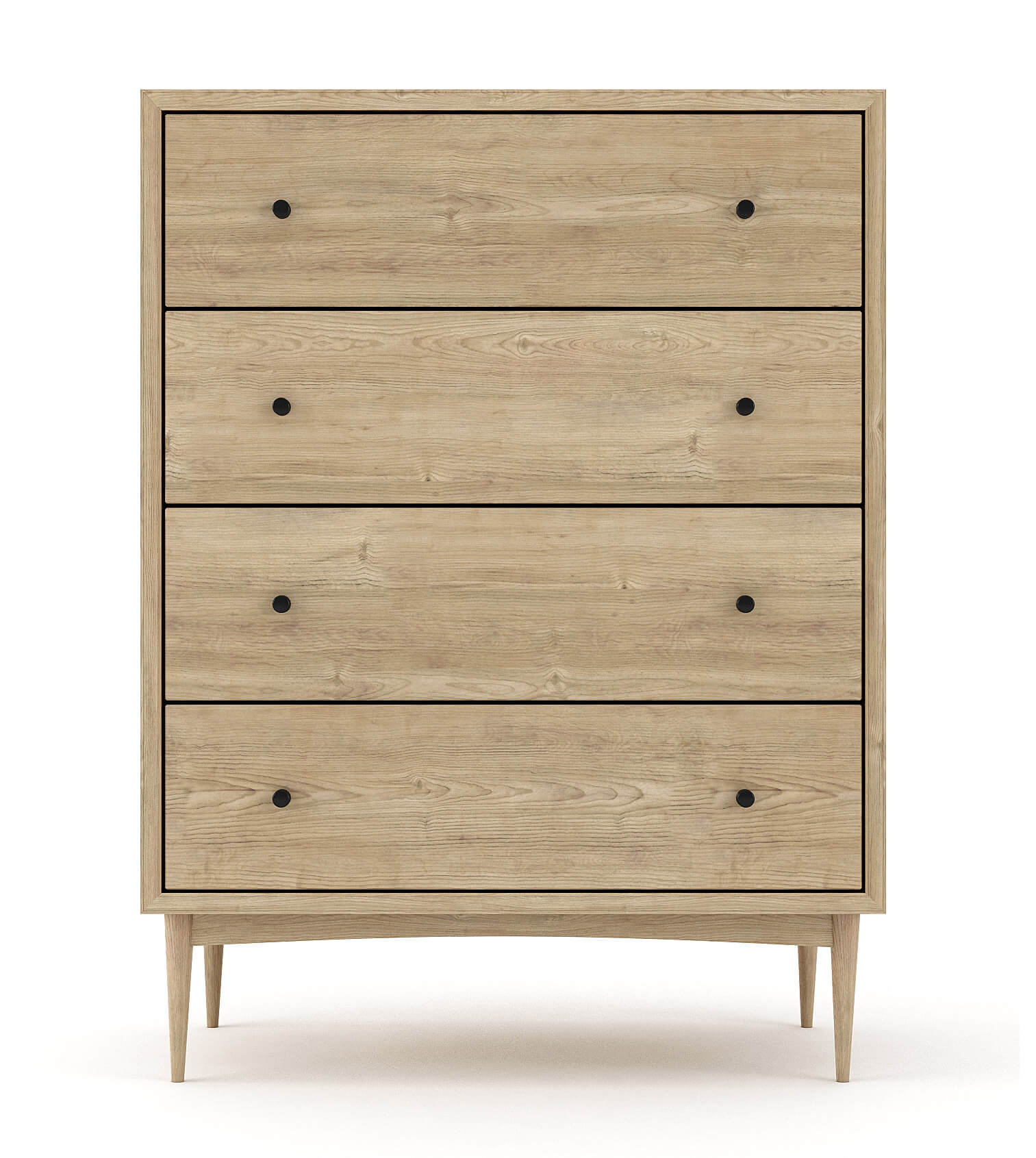 Commode haute à 4 tiroirs - Voyez grand