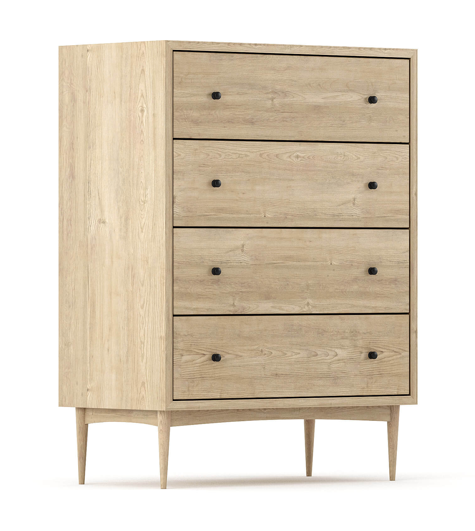Commode haute à 4 tiroirs - Voyez grand