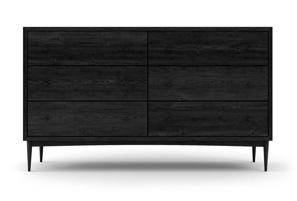 Commode large à 6 tiroirs – Notre commode large à 6 tiroirs offre deux colonnes de rangement spacieuses et pratiques : vous n'aurez jama