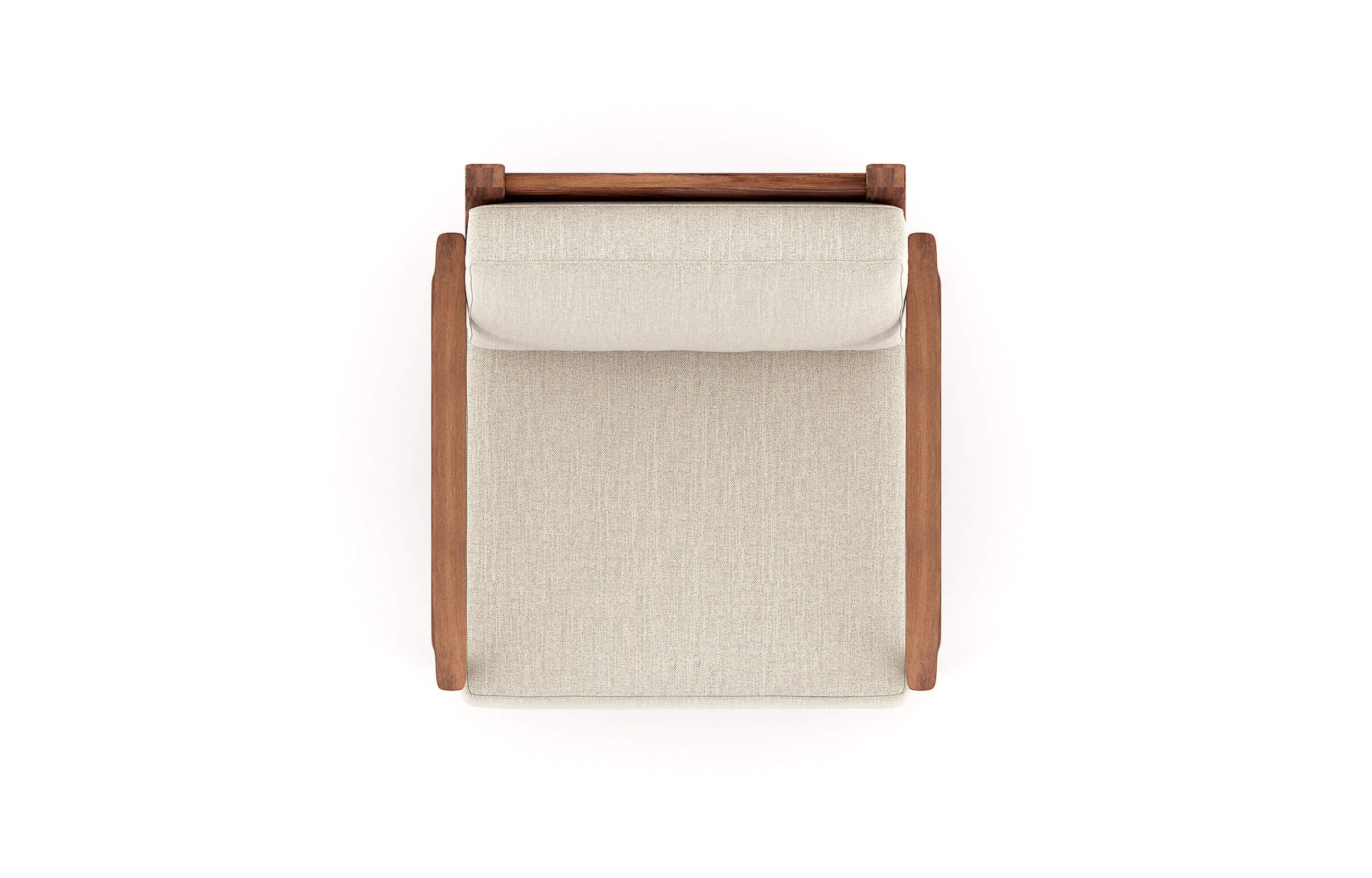 Fauteuil d'appoint en latex naturel – Des détails élégants et faits à la main, comme des bords chanfreinés et un dossier en échelle, font de ce fauteuil un héritage