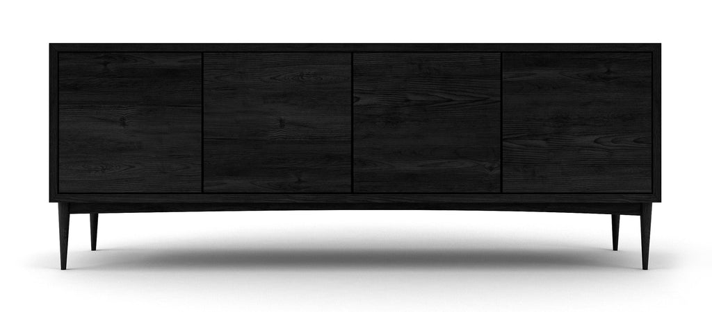 Buffet à 4 portes - Bois noble magnifique, assemblage détaillé et fermeture douce par simple pression font du Buffet à 4 portes un élément de décoration incontournable.