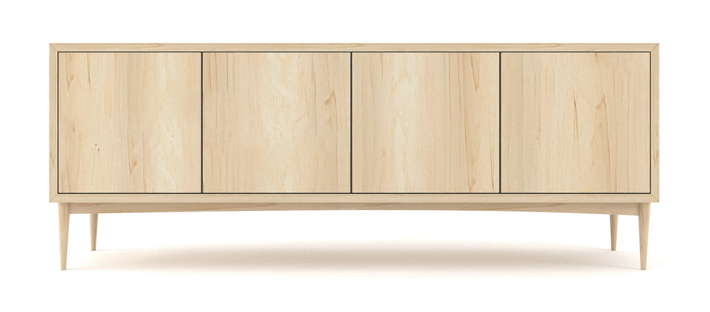 Buffet à 4 portes - Bois noble magnifique, assemblage détaillé et fermeture douce par simple pression font du Buffet à 4 portes un élément de décoration incontournable.