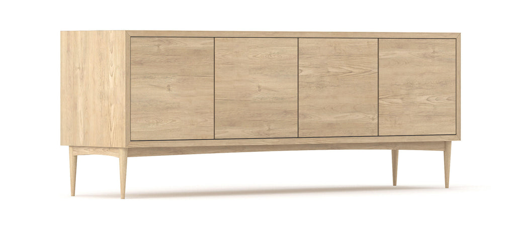 Buffet à 4 portes - Bois noble magnifique, assemblage détaillé et fermeture douce par simple pression font du Buffet à 4 portes un élément de décoration incontournable.