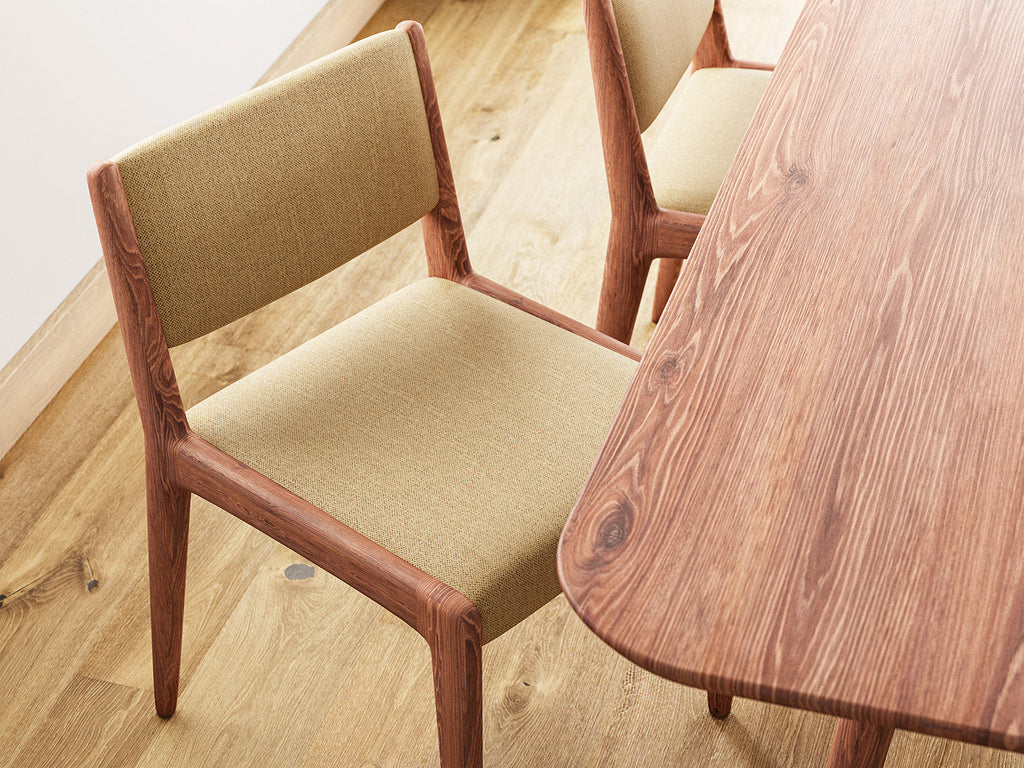Chaise de salle à manger en latex naturel - Apportez le style danois et des lignes épurées à votre salle à manger avec la chaise de salle à manger