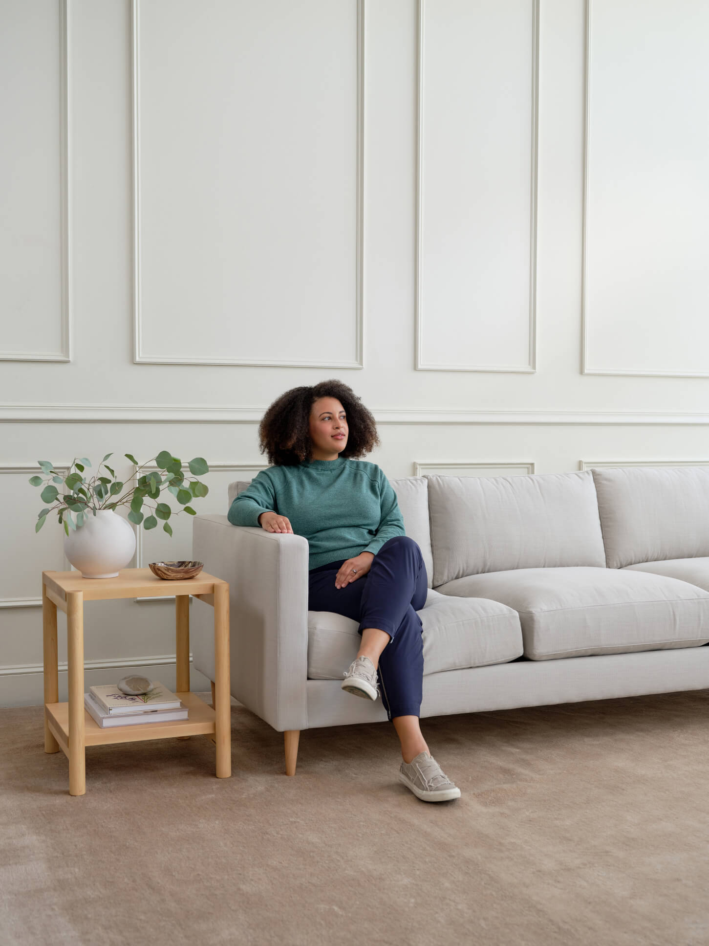 Canapé en latex naturel - Confort ultra douillet et profondeur d'assise, le tout dans une silhouette élégante