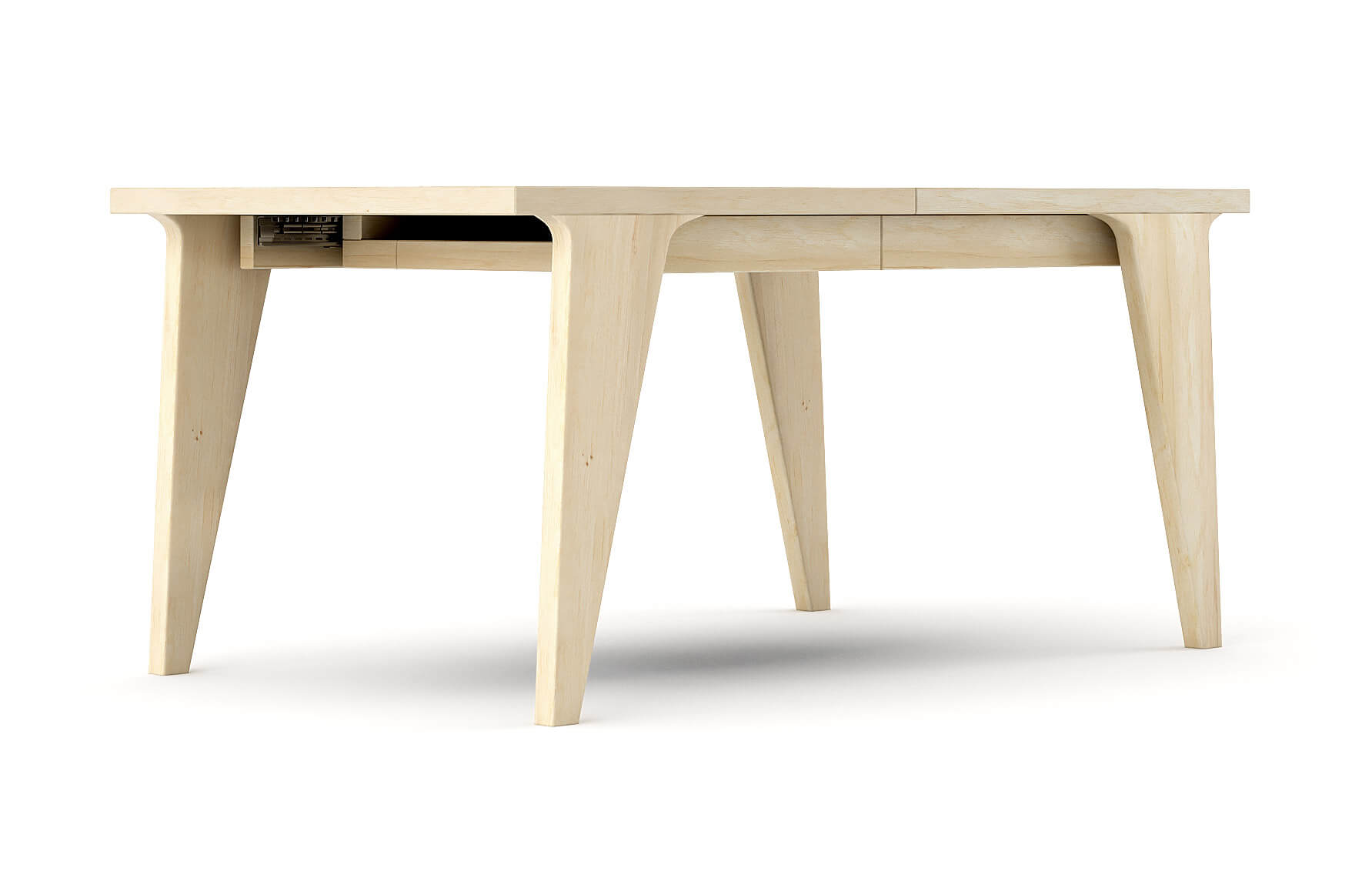Table à manger extensible - Deux rallonges permettent d'accueillir 4, 6 ou 8 personnes à table, notre solution repas flexible pour les repas de tous les jours ou les grandes occasions.
