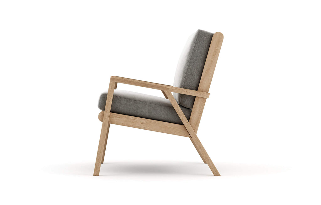 Fauteuil d'appoint en latex naturel - Spacieux avec un look moderne et aéré