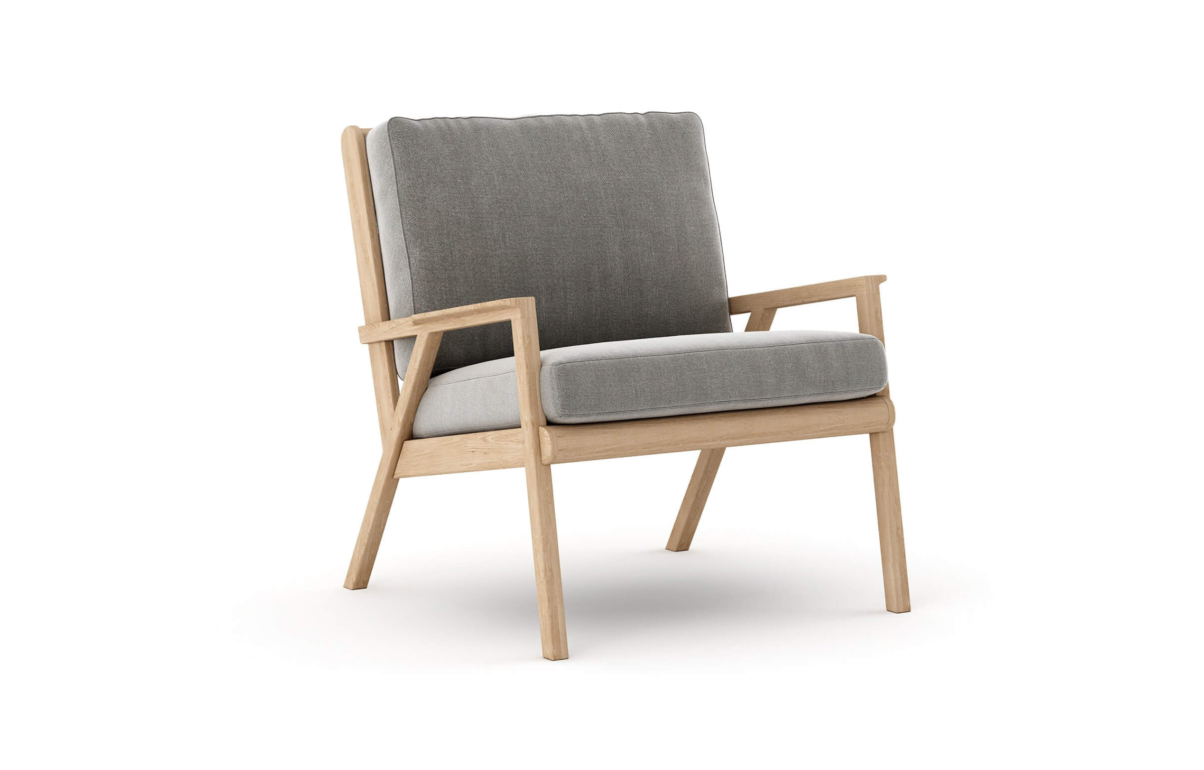 Fauteuil d'appoint en latex naturel - Spacieux avec un look moderne et aéré