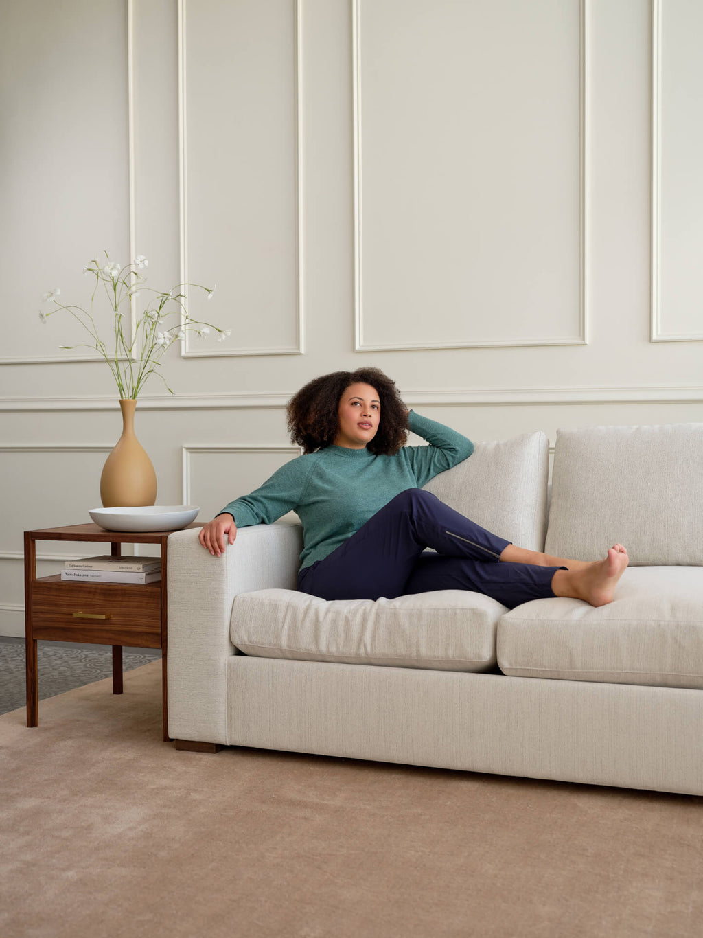 Canapé en latex naturel - Une version plus décontractée de notre design classique, le canapé présente une assise plus profonde et une hauteur d'assise plus élevée pour un confort optimal.