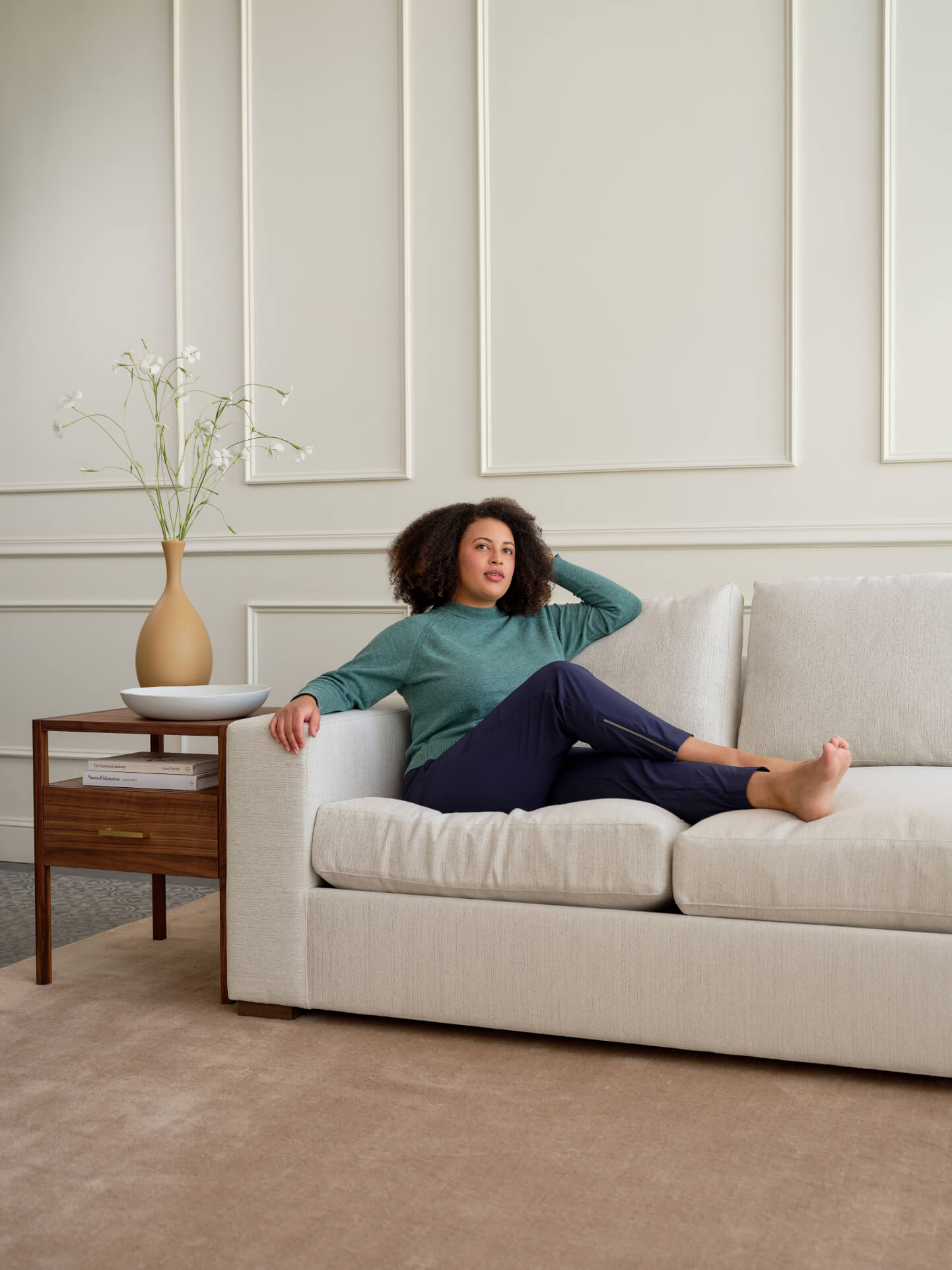 Canapé en latex naturel - Une version plus décontractée de notre design classique, le canapé présente une assise plus profonde et une hauteur d'assise plus élevée pour un confort optimal.