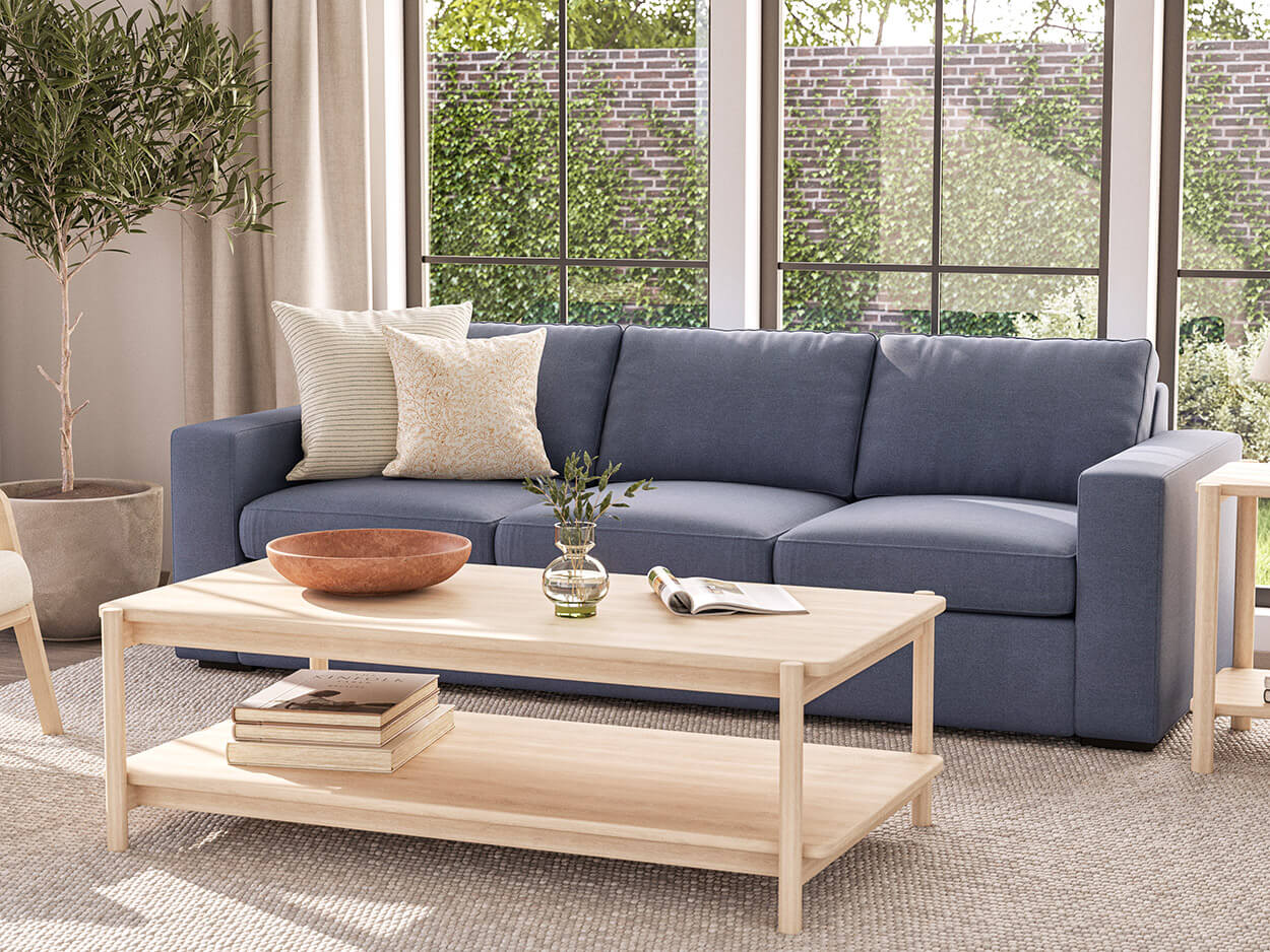 Canapé en latex naturel - Une version plus décontractée de notre design classique, le canapé présente une assise plus profonde et une hauteur d'assise plus élevée pour un confort optimal.