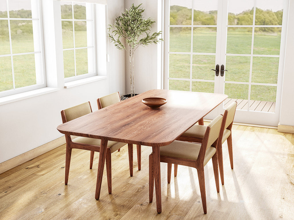 Chaise de salle à manger en latex naturel - Apportez le style danois et des lignes épurées à votre salle à manger avec la chaise de salle à manger