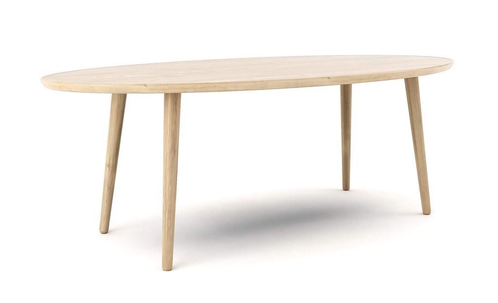 Table à manger ovale - Invitez vos proches autour des courbes élégantes de votre table à manger ovale, notre solution conviviale pour optimiser l'es