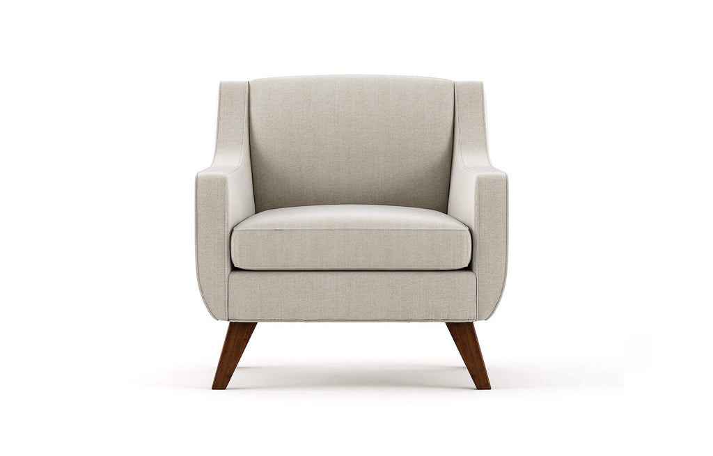 Chaise - La chaise prend une allure élégante avec son passepoil sur mesure, ses lignes inspirées du milieu du siècle et son haut dossier incliné pour un excellent