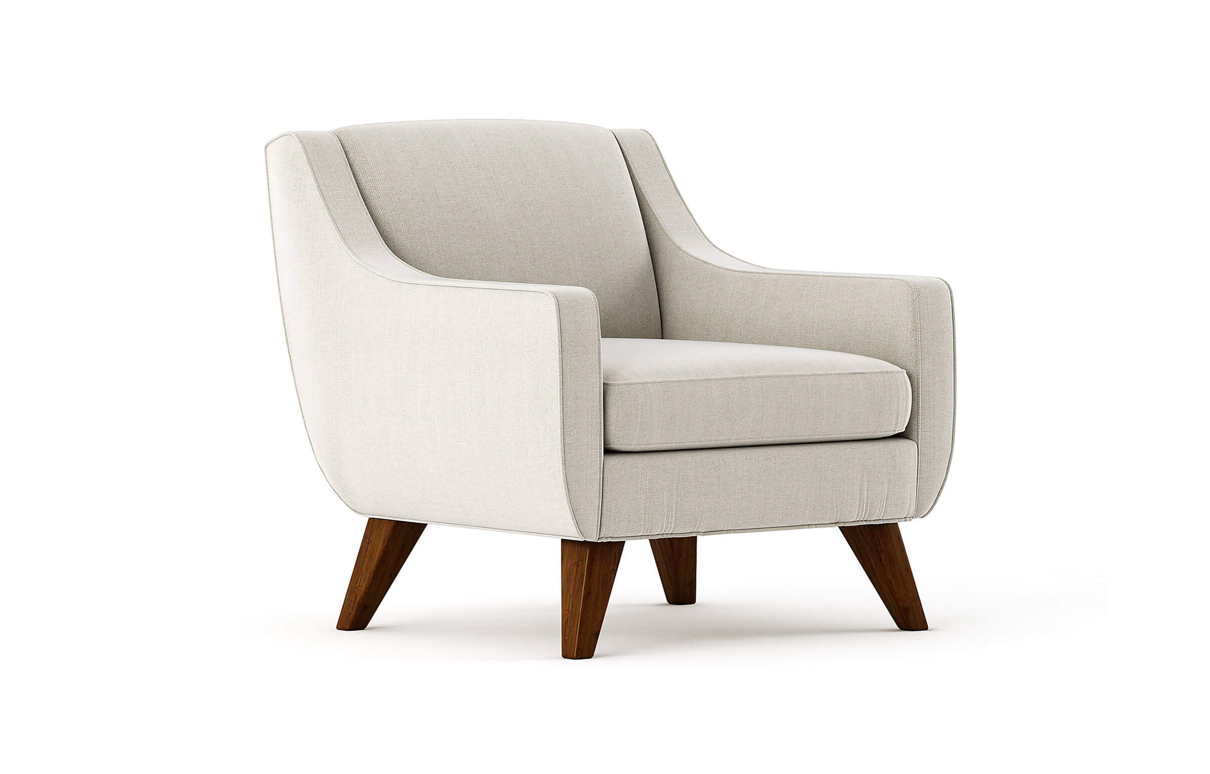 Chaise - La chaise prend une allure élégante avec son passepoil sur mesure, ses lignes inspirées du milieu du siècle et son haut dossier incliné pour un excellent