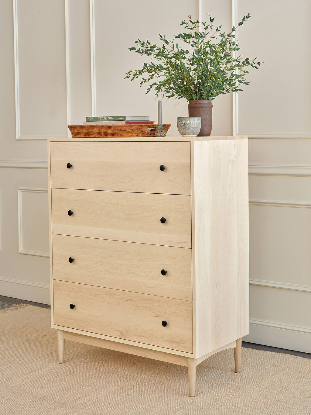 Commode haute à 4 tiroirs - Voyez grand