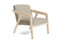 Fauteuil Burr en latex naturel – Ses courbes douces confèrent un aspect aérien à l'assise spacieuse et à l'artisanat du bois robuste du Burr.