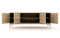 Buffet à 4 portes - Bois noble magnifique, assemblage détaillé et fermeture douce par simple pression font du Buffet à 4 portes un élément de décoration incontournable.