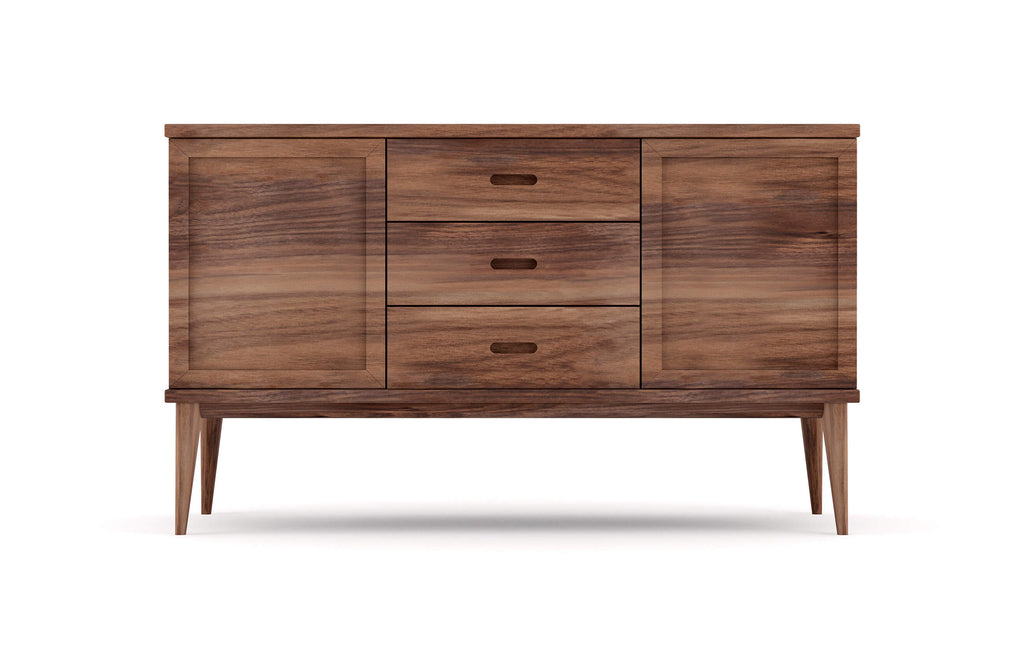 Harrison Credenza - Que vous cherchiez un meuble pour ranger votre vaisselle ou vos articles de bar, le buffet à niveaux et double si-