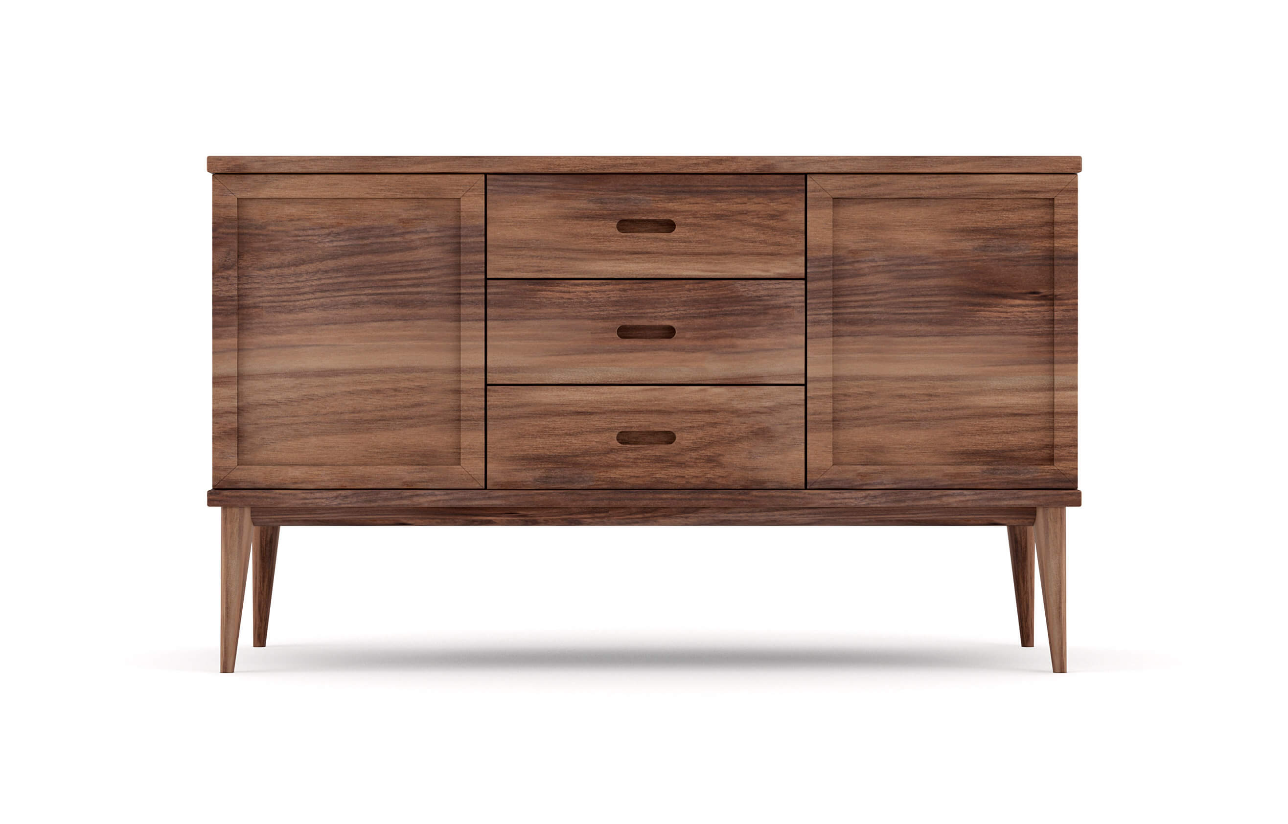 Harrison Credenza - Que vous cherchiez un meuble pour ranger votre vaisselle ou vos articles de bar, le buffet à niveaux et double si-