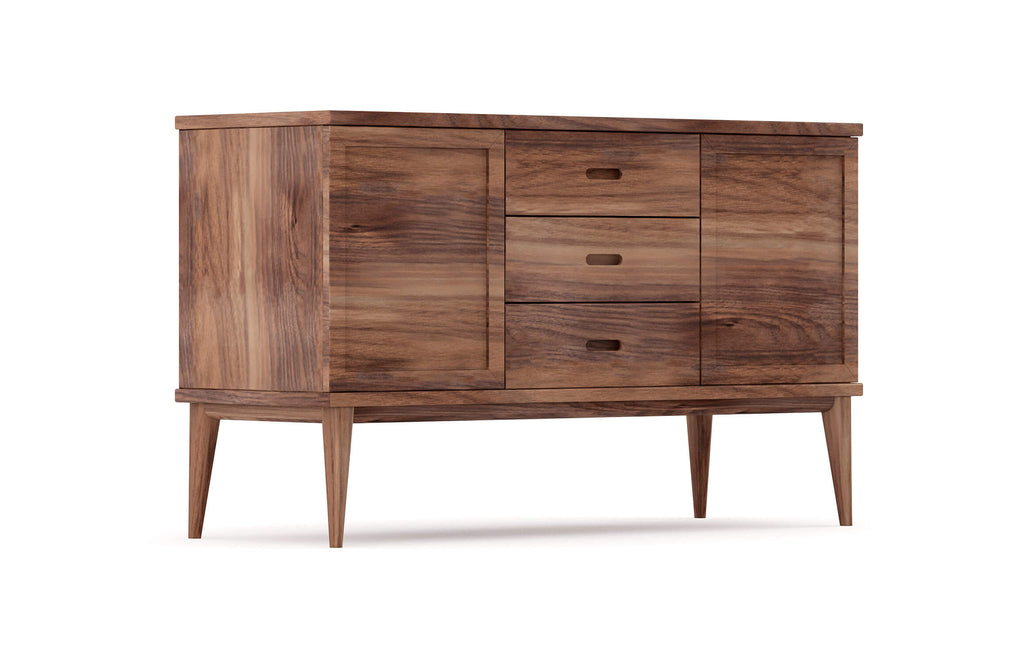 Harrison Credenza - Que vous cherchiez un meuble pour ranger votre vaisselle ou vos articles de bar, le buffet à niveaux et double si-