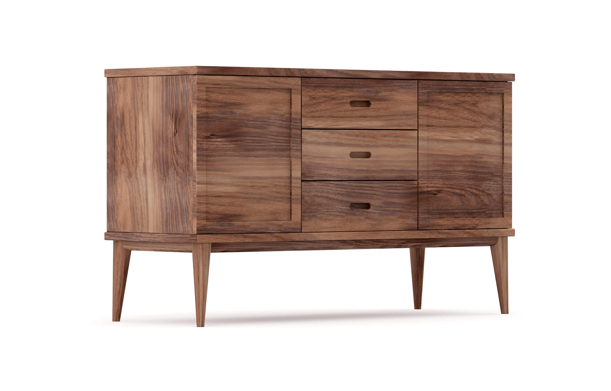 Harrison Credenza - Que vous cherchiez un meuble pour ranger votre vaisselle ou vos articles de bar, le buffet à niveaux et double si-