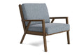 Fauteuil d'appoint en latex naturel - Spacieux avec un look moderne et aéré