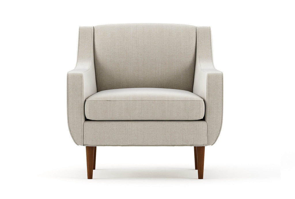 Chaise - La chaise prend une allure élégante avec son passepoil sur mesure, ses lignes inspirées du milieu du siècle et son haut dossier incliné pour un excellent