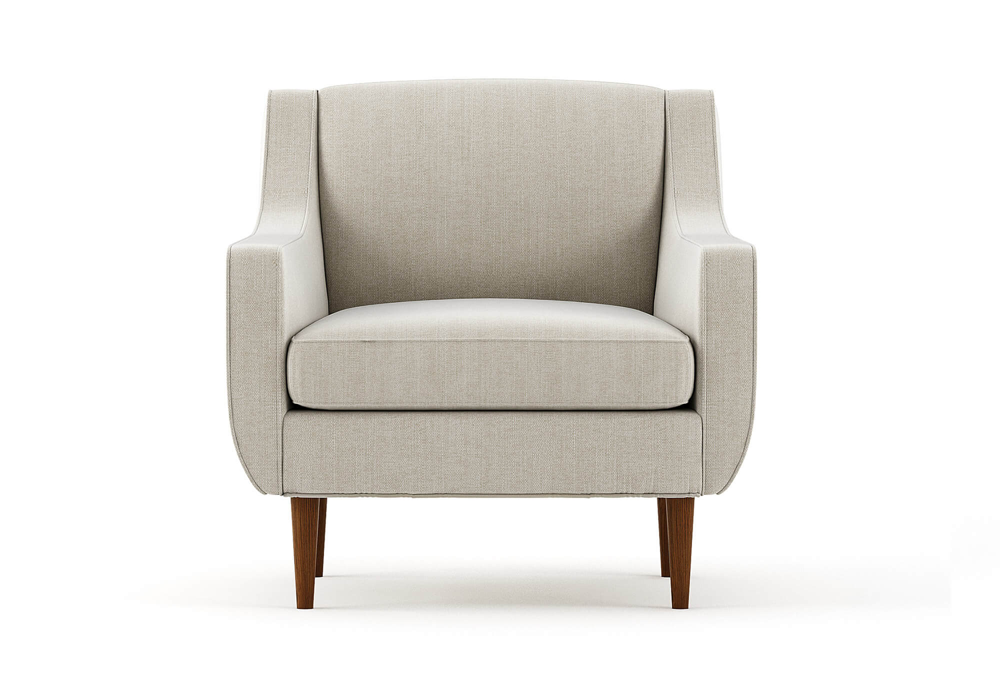 Chaise - La chaise prend une allure élégante avec son passepoil sur mesure, ses lignes inspirées du milieu du siècle et son haut dossier incliné pour un excellent