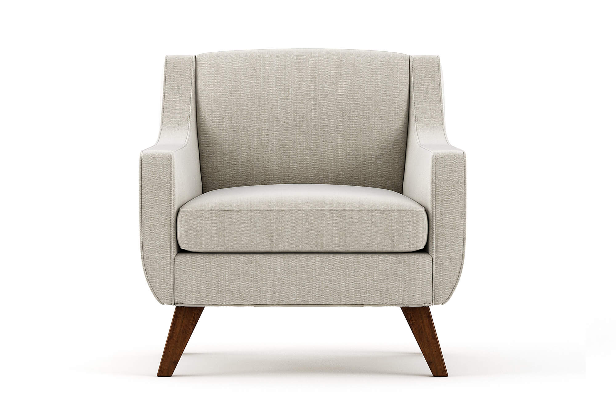 Chaise en latex naturel – La chaise prend une allure élégante avec ses passepoils soignés, ses lignes inspirées du milieu du siècle et son dossier haut et incliné.